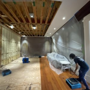 Interior renovation in progress
